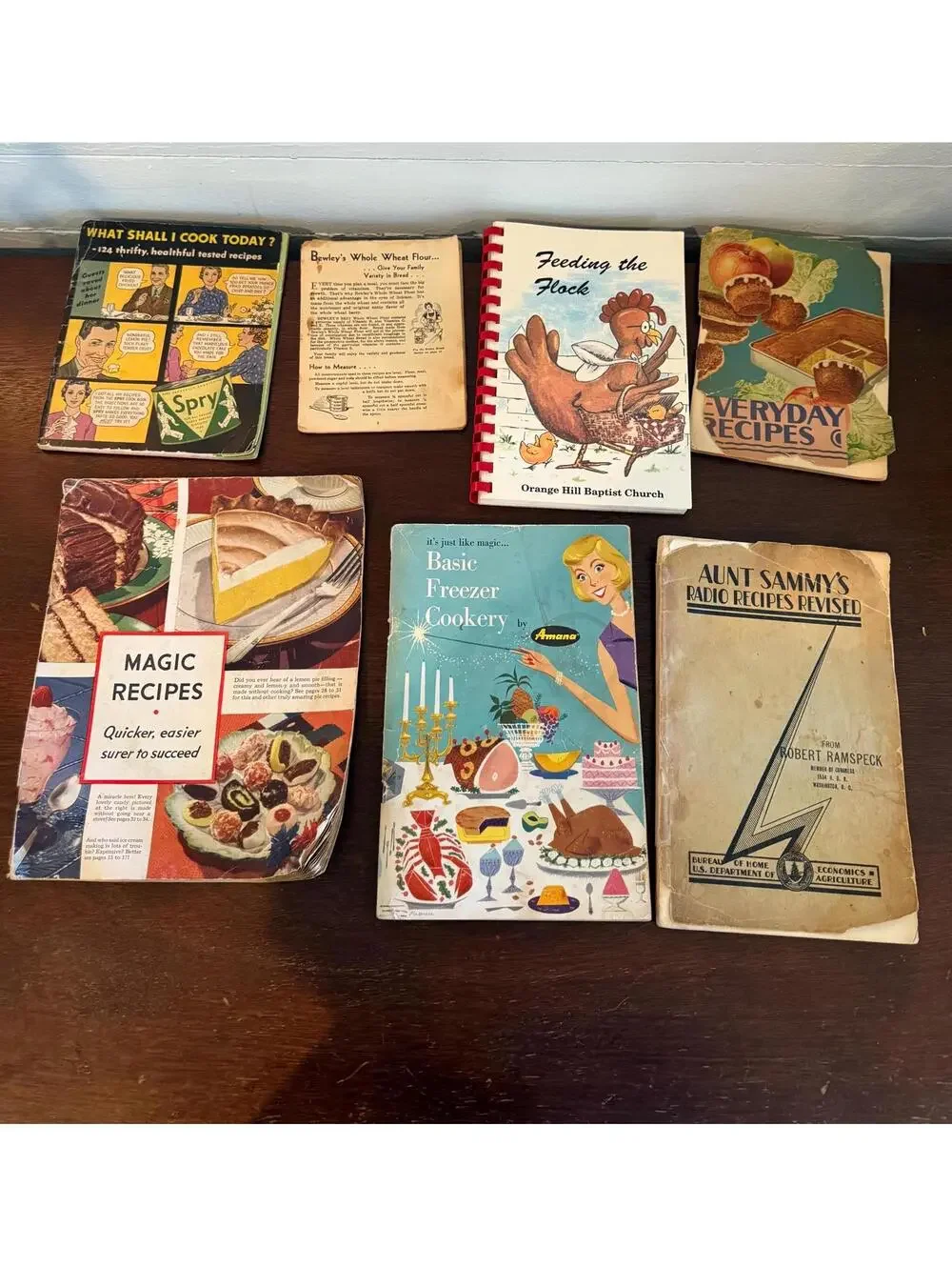 Vintage Cookbook Collection – Set of 6, Recipes from 1928-1996